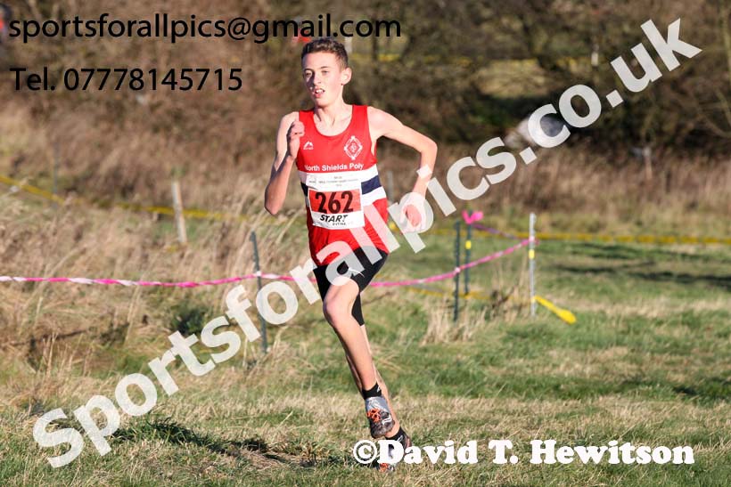 Boys under-15s North Eastern Cross Country, 2018 Northern Cross Country Champs., Wrekenton, Gateshead. Photo:  David T. Hewitson/Sports for All Pics